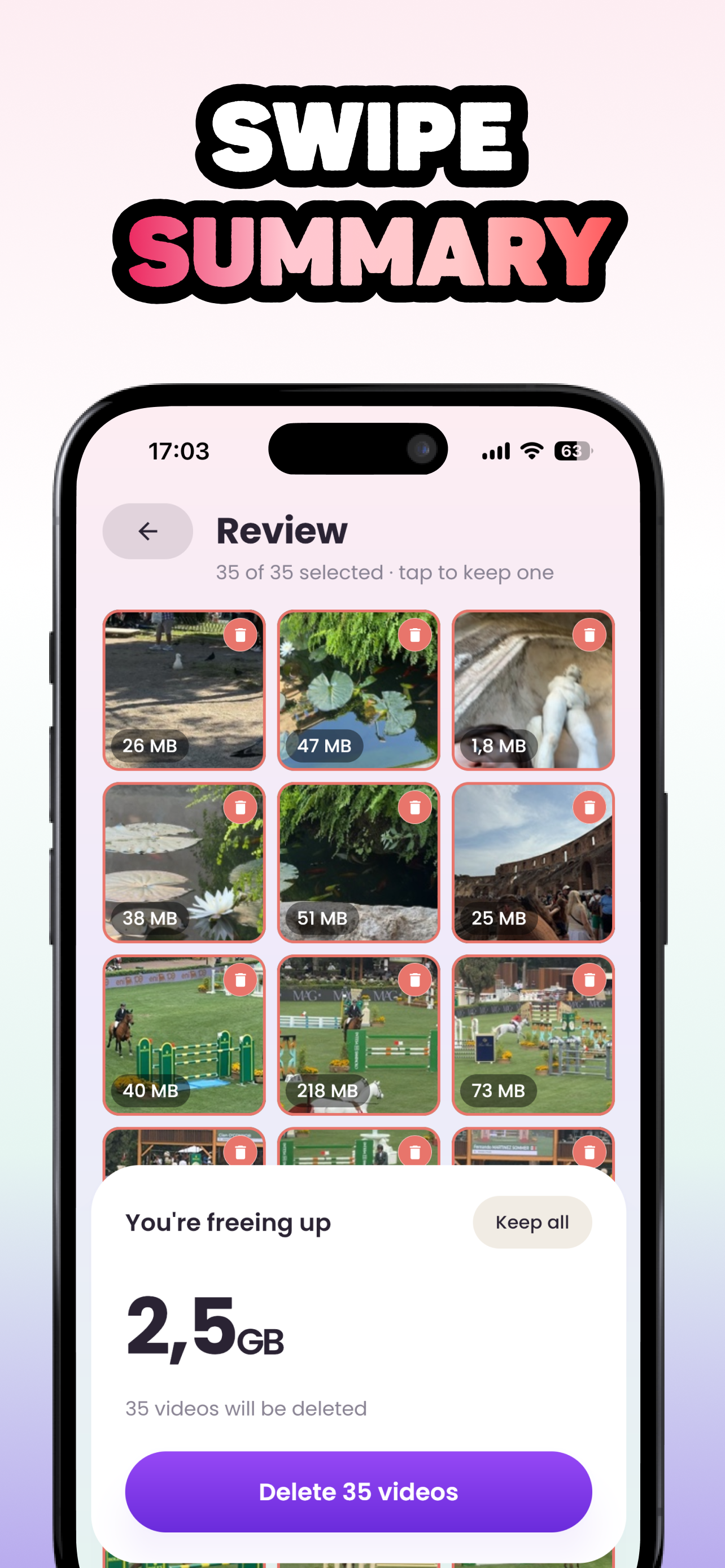 SwipeGallery app screen 8